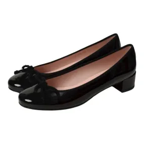 42138 - Black Patent Leather Heel for Teen/Women by Pretty Ballerinas