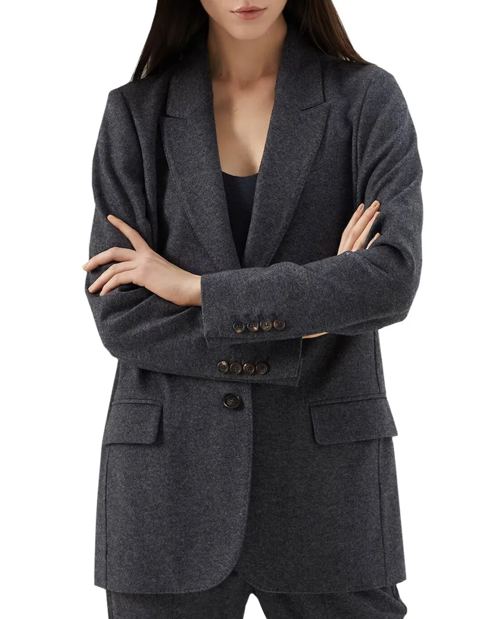 Anthracite Cashmere Blazer