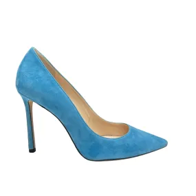 Blue Suede Heels - 6.5