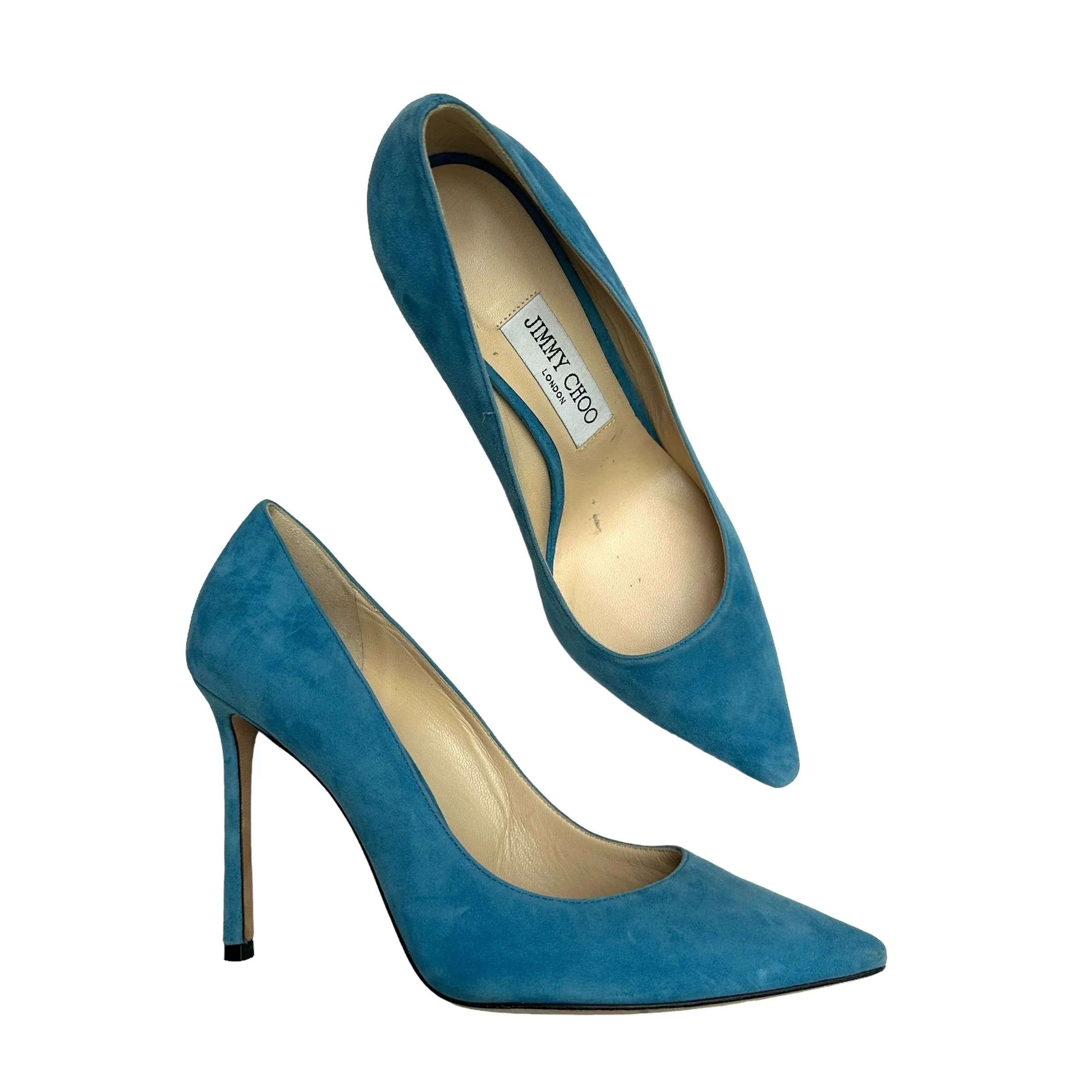 Blue Suede Heels - 6.5