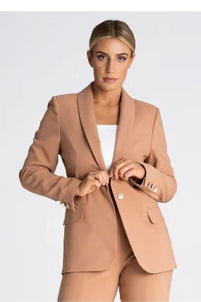 Chic Shawl Collar Button-Up Coat