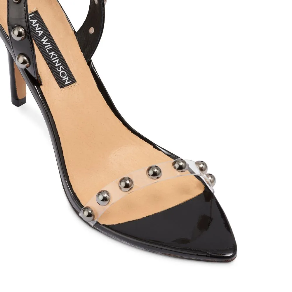 Claudia Sandal Black Patent