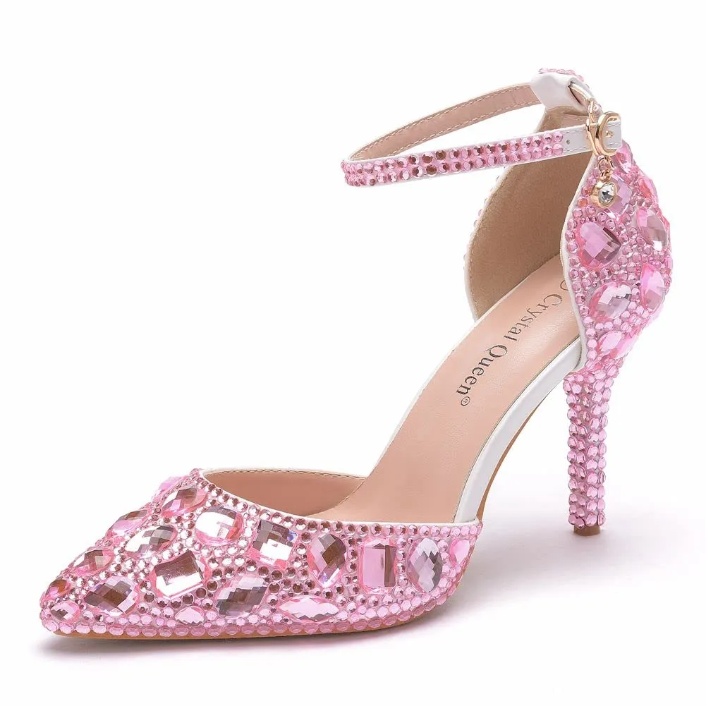 Crystal Rhinestone Formal Dress Heels