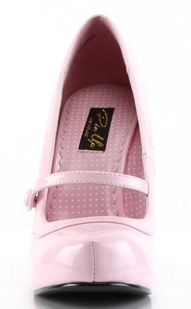 CUTIEPIE-02 B. Pink Patent Heels