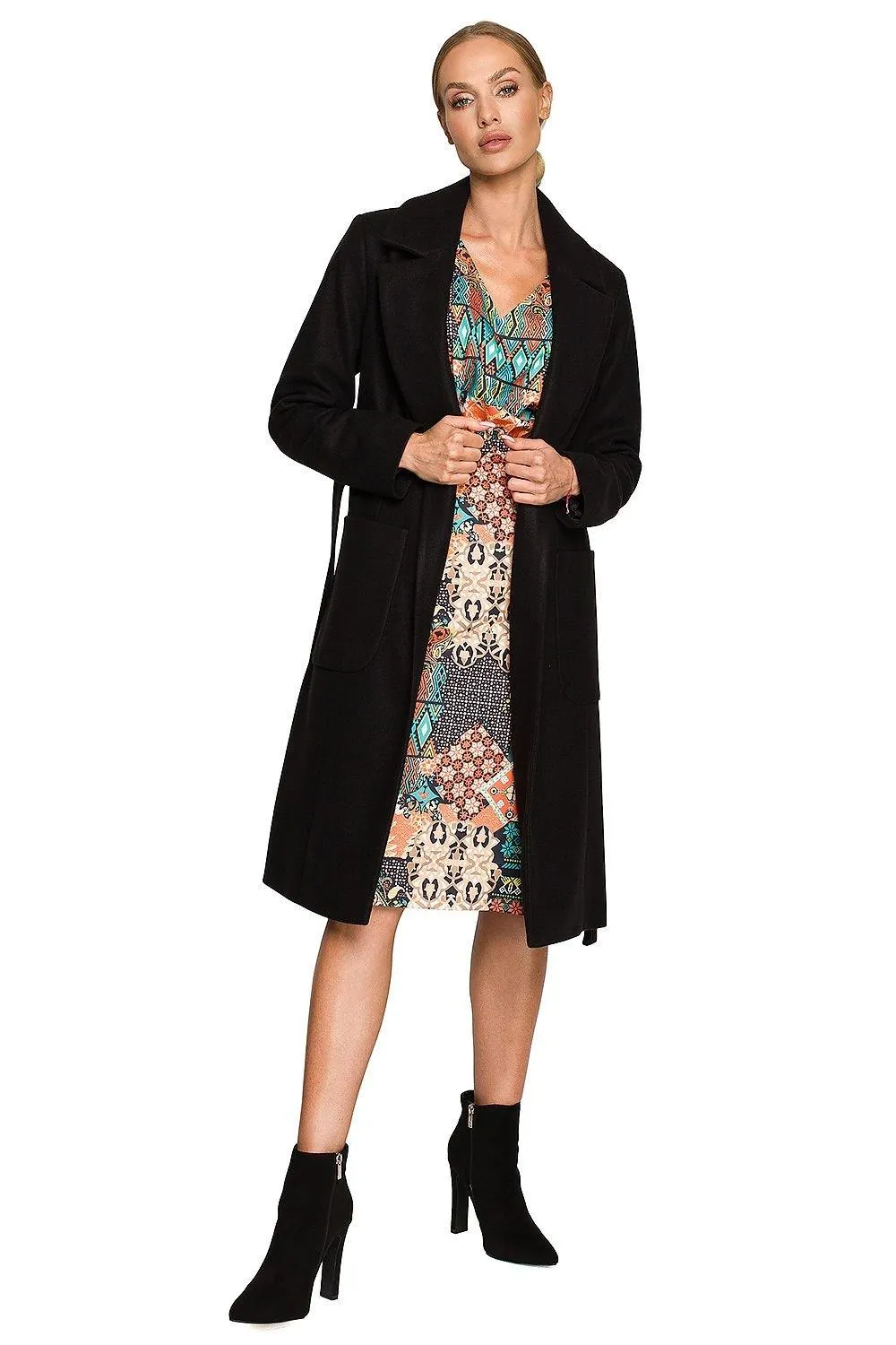 Elegant Fleece Wrap Coat