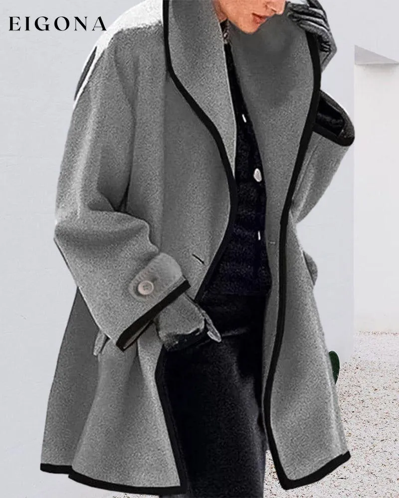 Elegant lapel coat