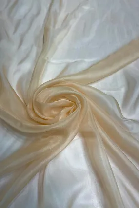 Frosted Almond Silk Chiffon