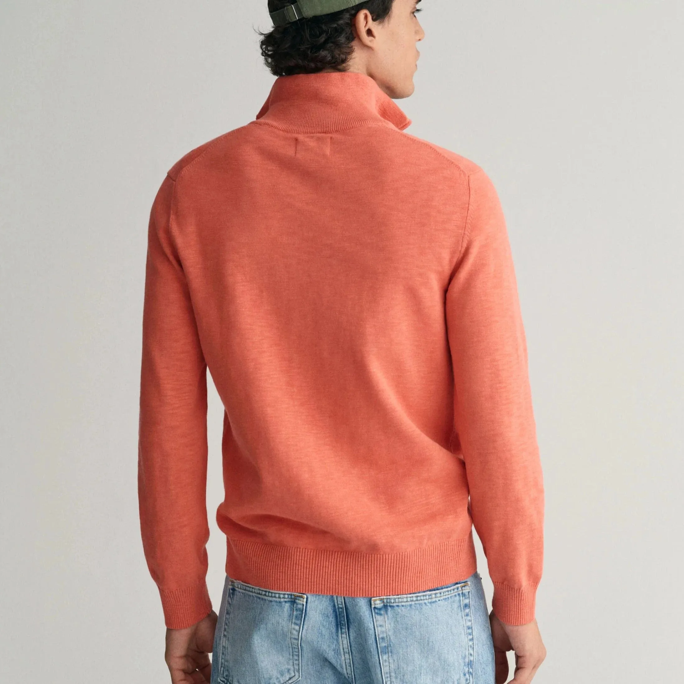 GANT Cottom Flamme Crew-Neck In Sunset Pink