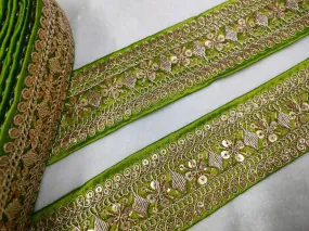 Green Sequin Trim