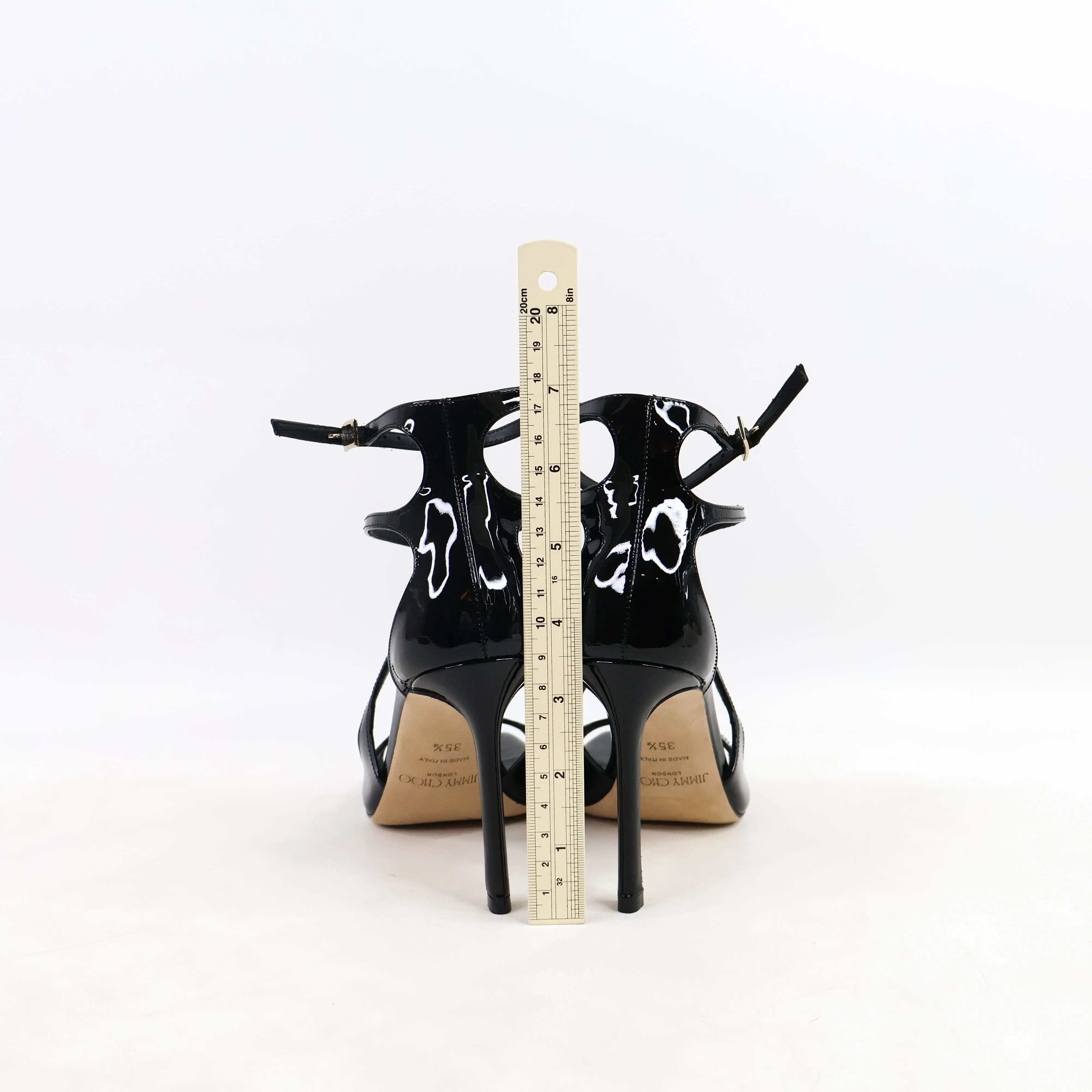 Jimmy Choo Azia Heels Black Patent 35.5