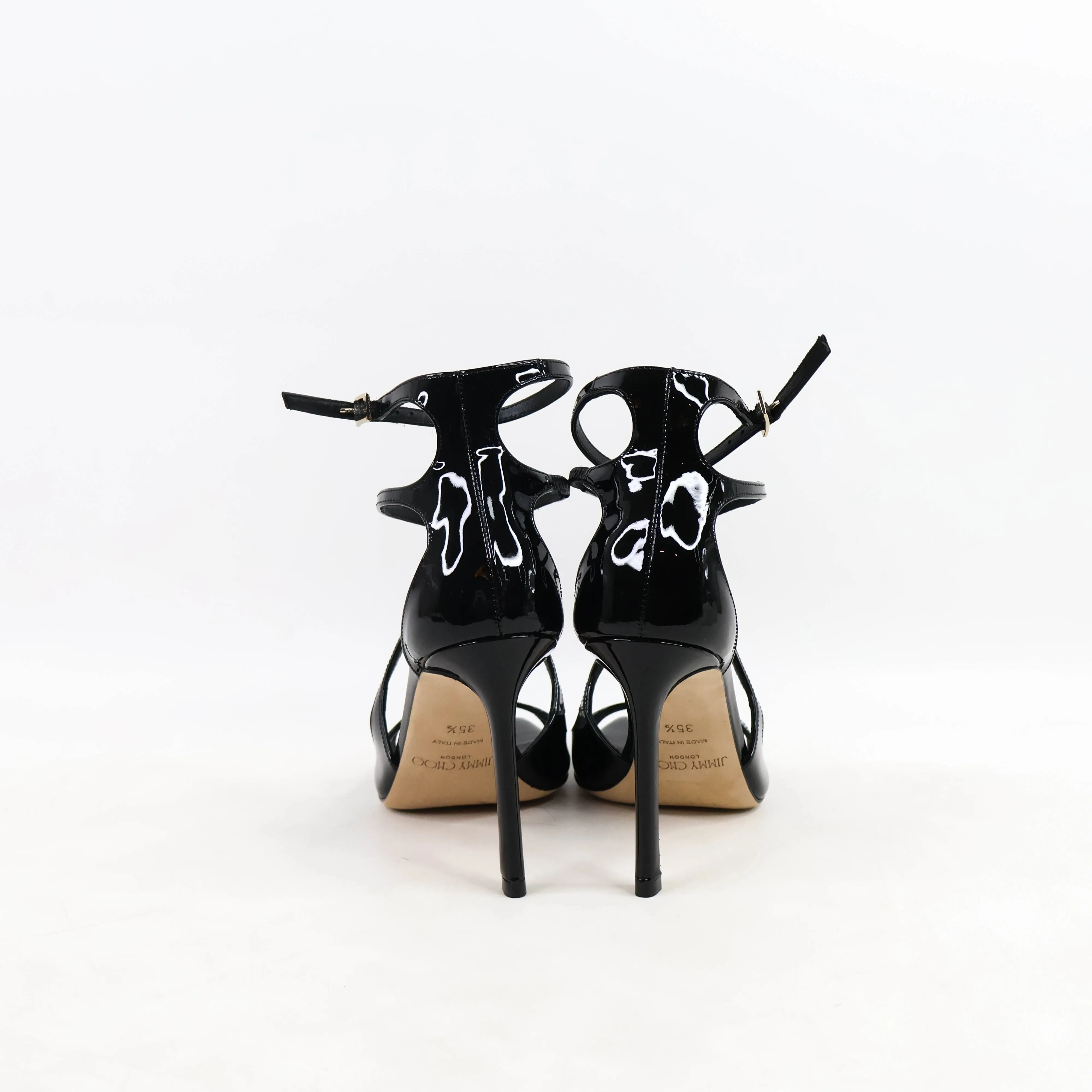 Jimmy Choo Azia Heels Black Patent 35.5