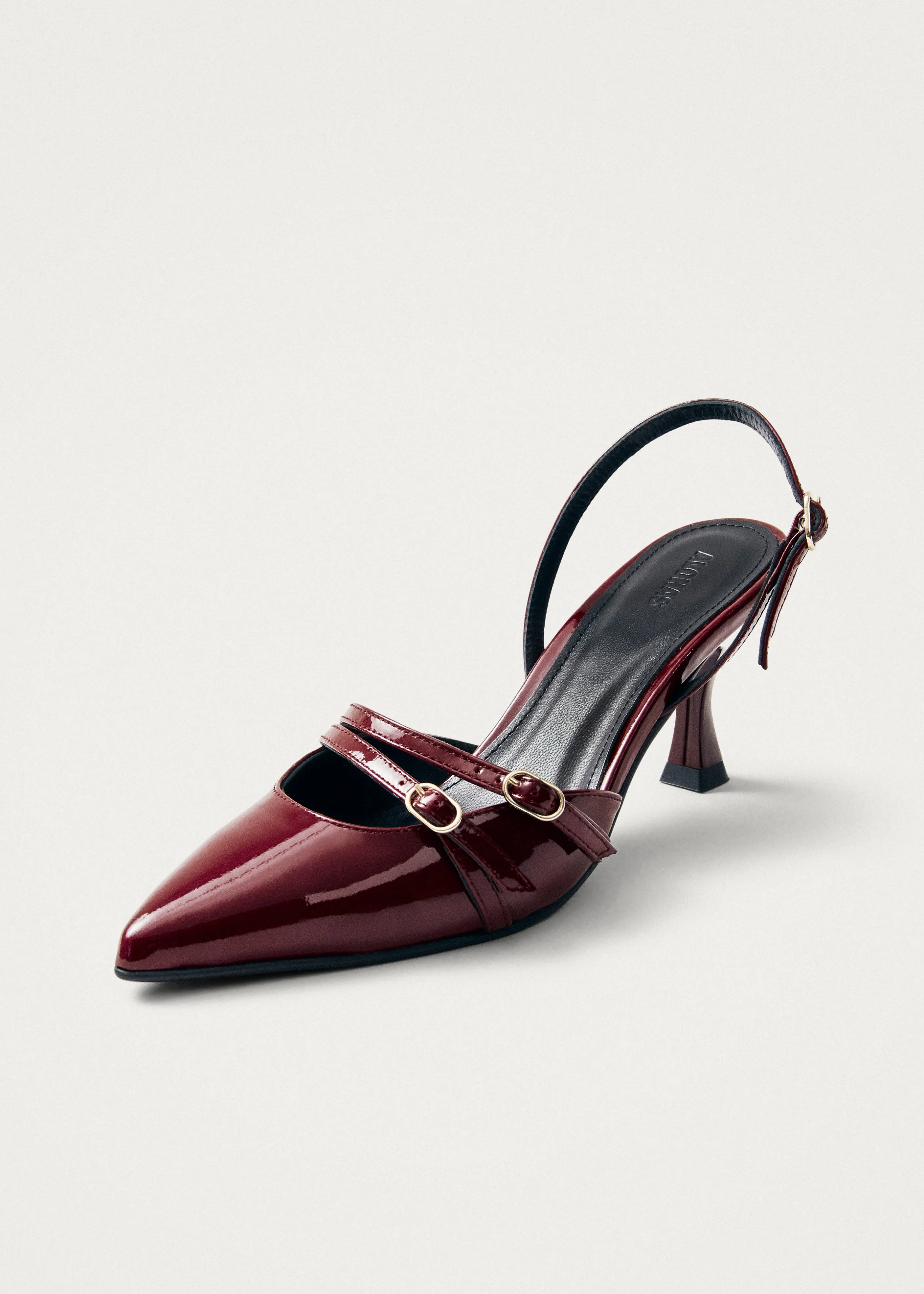 Joelle Onix Burgundy Leather Pumps