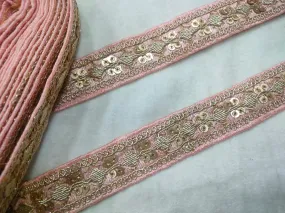 Light Pink Embellished Trim