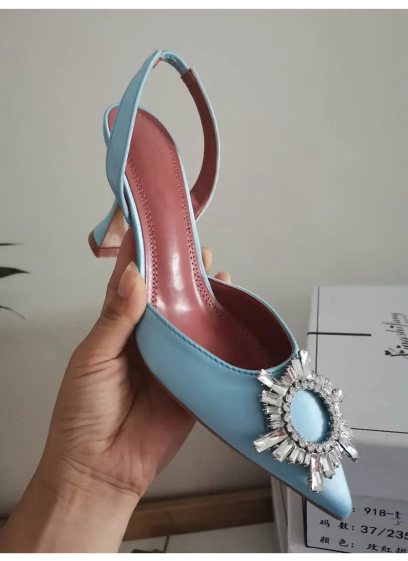 Luxury Crystal Slingback High heels