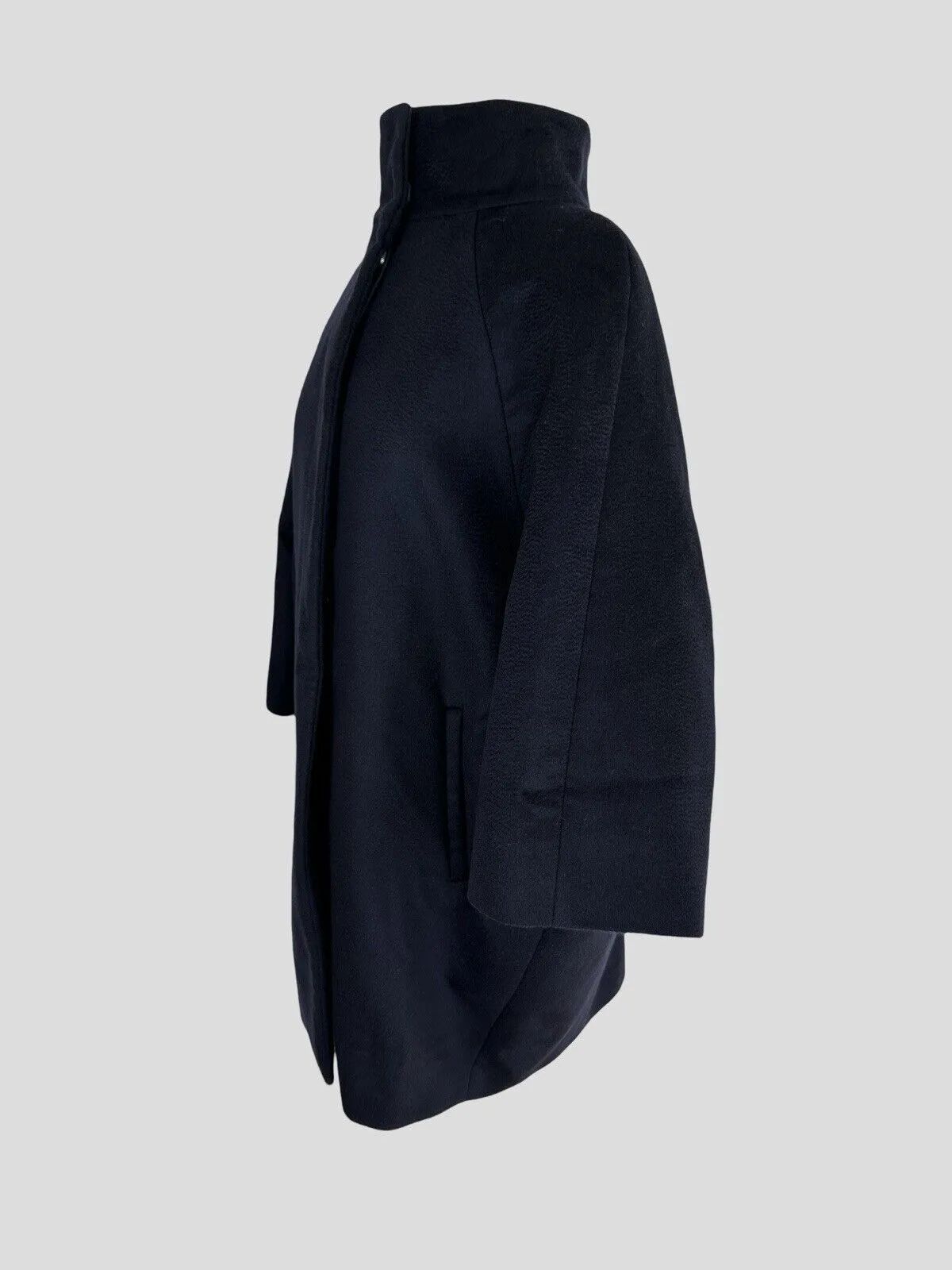 Max Mara navy virgin wool & cashmere coat size UK8/US4