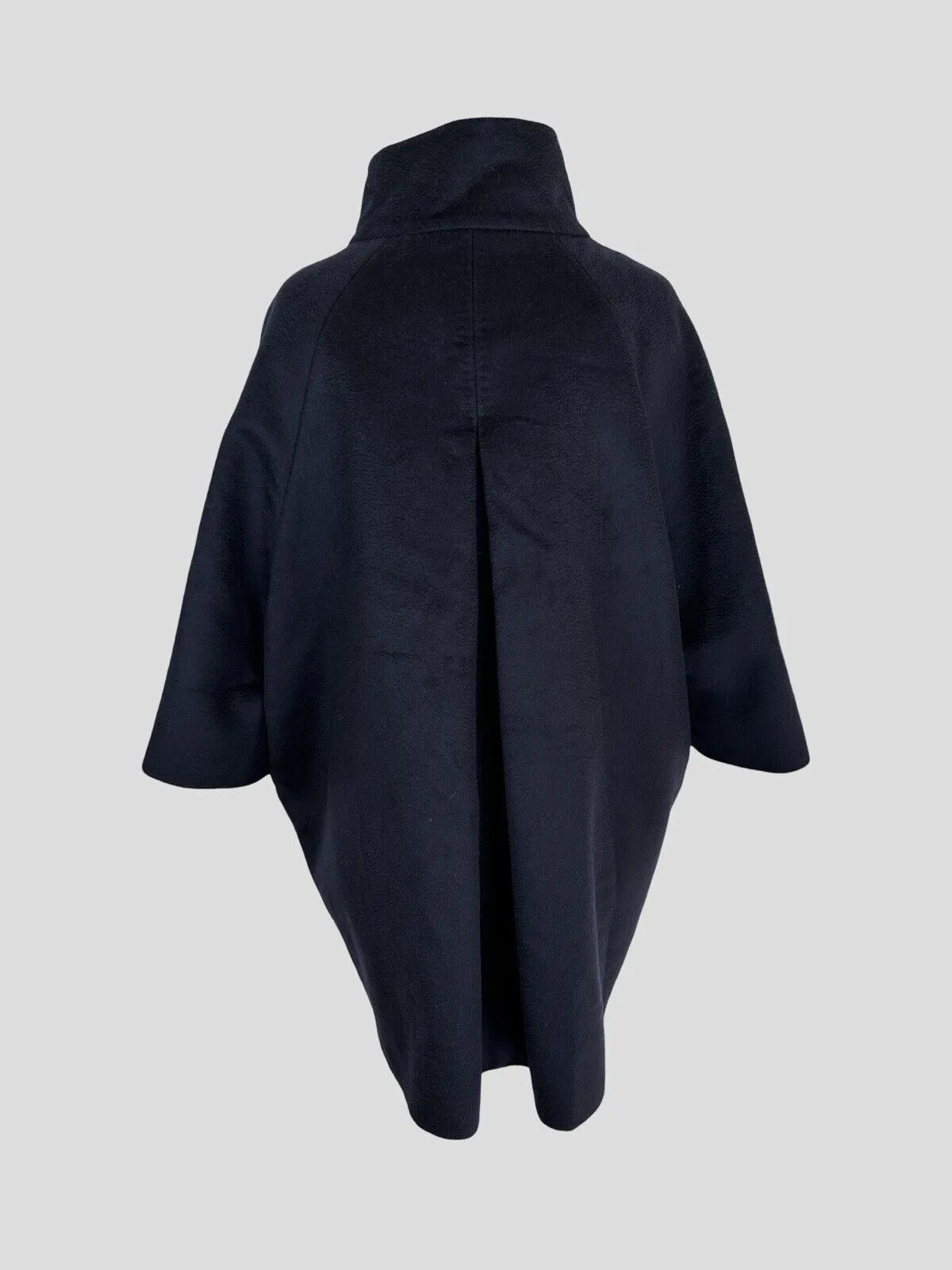 Max Mara navy virgin wool & cashmere coat size UK8/US4