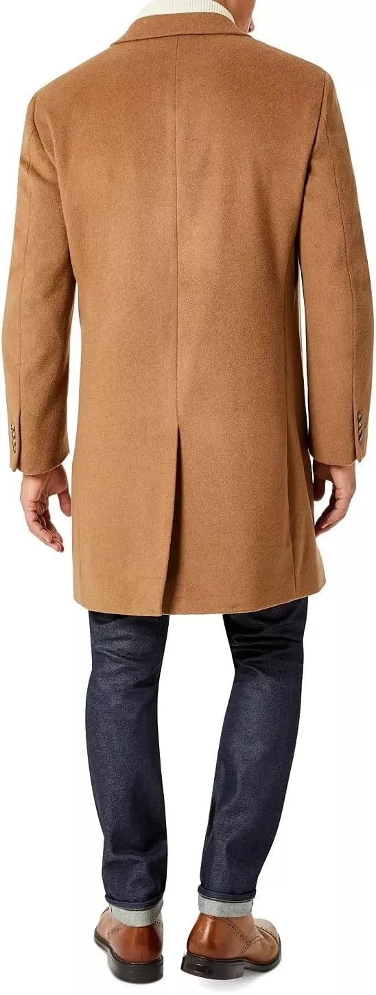 Michael Kors Men's Single Breasted Wool/Cashmere Madison Topcoat