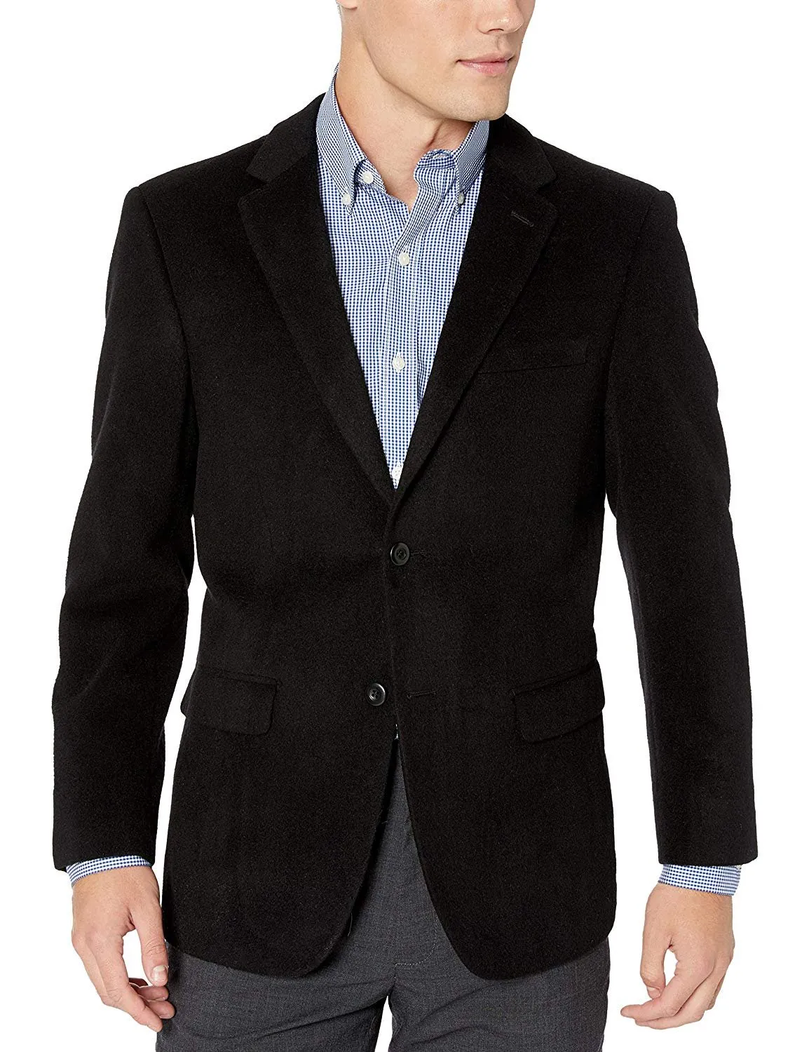 Prontomoda Men's 2 Button Luxury Wool Cashmere Sport Coat - Colors