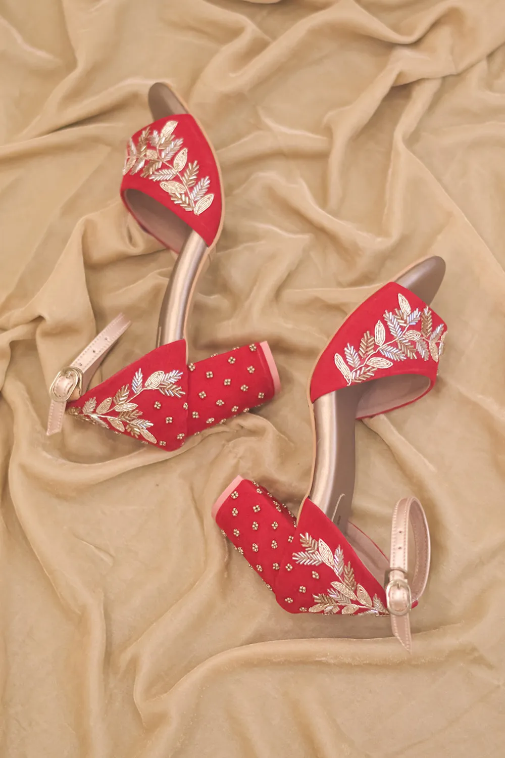 Red Velvet Heels