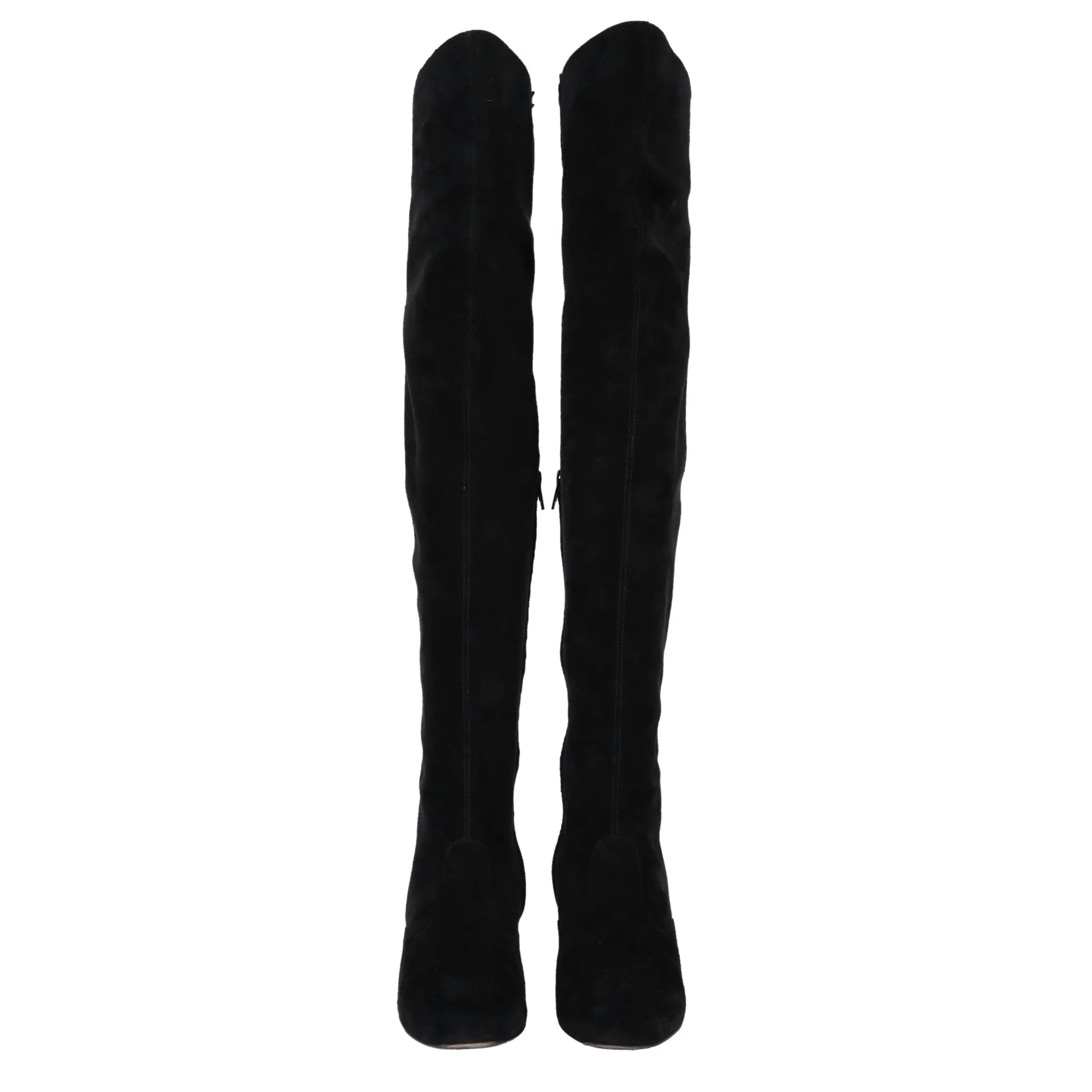 Saint Laurent Over-The-Knee Suede Boots. Size 37