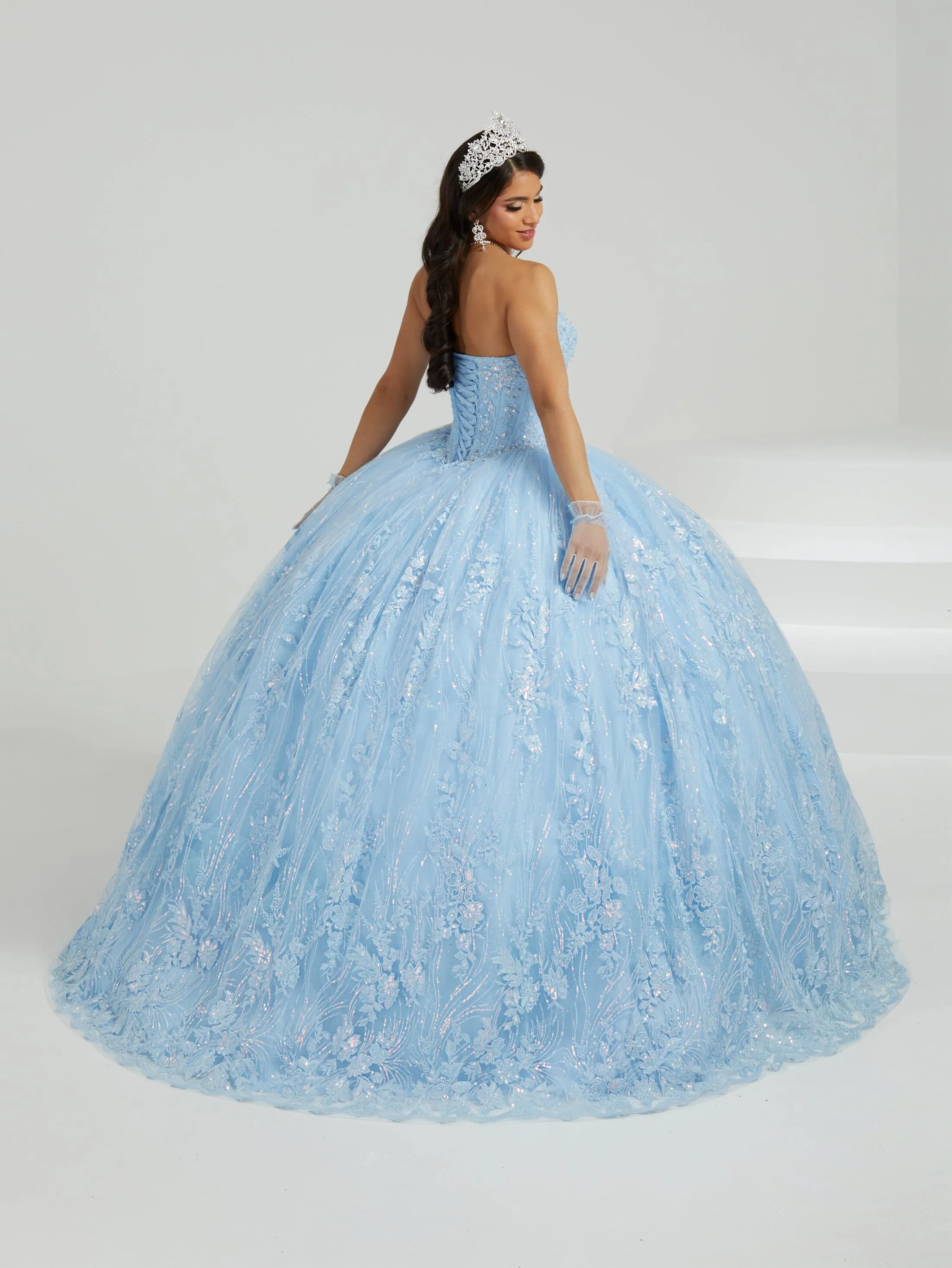 Strapless Corset Quinceanera Dress by Fiesta Gowns 56477