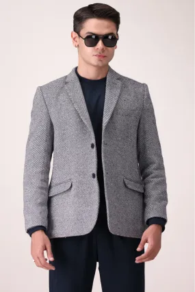 TEXTURED  COAT REGULAR FIT