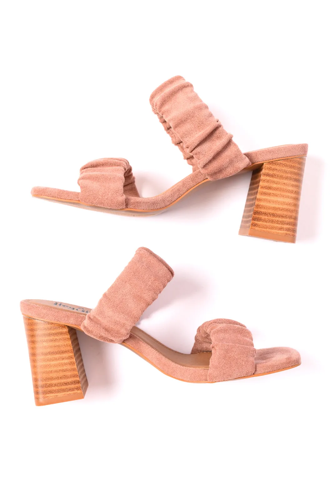 Tropic Like it's Hot Heels in Blush Suede by Corky's