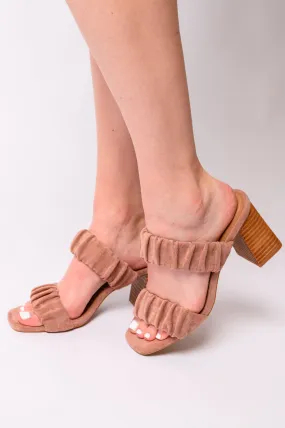 Tropic Like it's Hot Heels in Blush Suede by Corky's